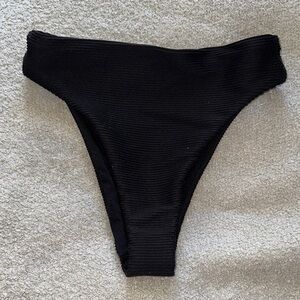 Seafolly black mid rise bottoms